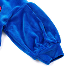 Load image into Gallery viewer, girls blue velour dress