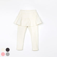 Load image into Gallery viewer, girls ivory skirt leggings
