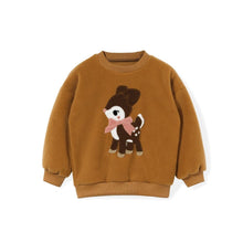 将图片加载到图库查看器,kids brown deer sweatshirt