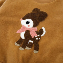 将图片加载到图库查看器,kids brown deer sweatshirt