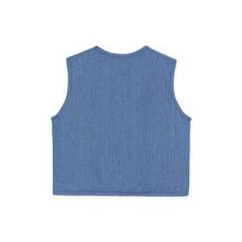 将图片加载到图库查看器,kids denim fleece vest
