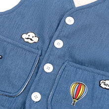 将图片加载到图库查看器,kids denim fleece vest