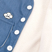 将图片加载到图库查看器,kids denim fleece vest