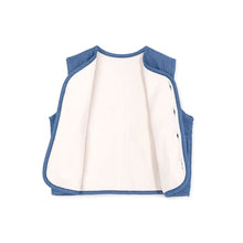 将图片加载到图库查看器,kids denim fleece vest