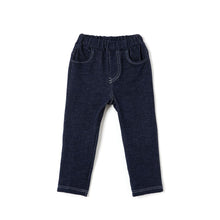 Load image into Gallery viewer, kids navy cotton pants
