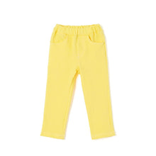 将图片加载到图库查看器,kids yellow cotton pants