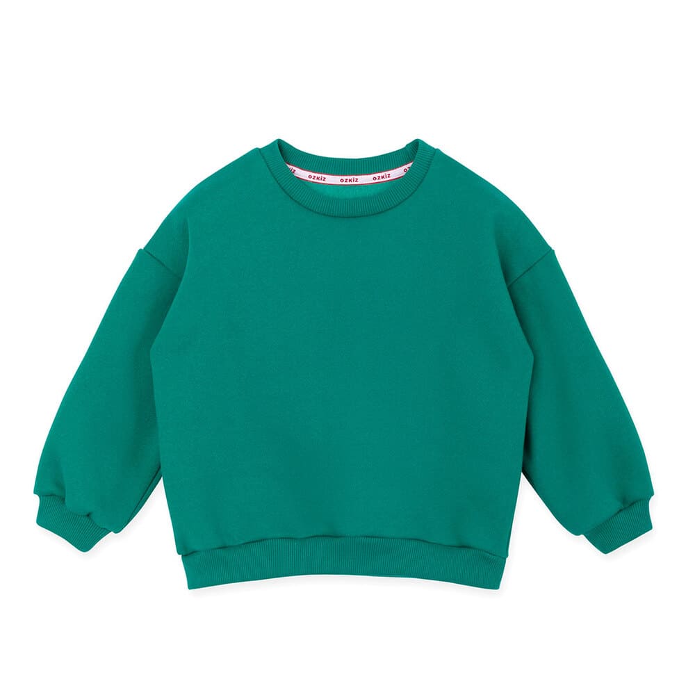 kids green fleece sweatshirt