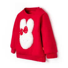 Load image into Gallery viewer, girls red winter sweatshirt
