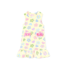 Load image into Gallery viewer, girls yellow pajama dress