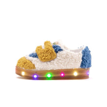 Load image into Gallery viewer, kids led fur sneakers