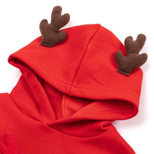 将图片加载到图库查看器,kids red rudolph hooded t-shirt