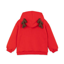 将图片加载到图库查看器,kids red rudolph hooded t-shirt