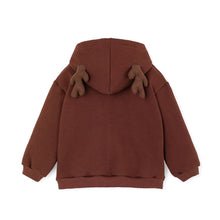 将图片加载到图库查看器,kids brown rudolph hooded t-shirt
