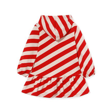 Load image into Gallery viewer, girls red striped dress