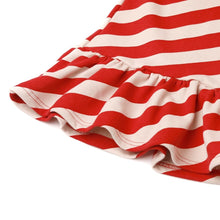 Load image into Gallery viewer, girls red striped dress