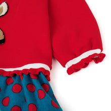 将图片加载到图库查看器,girls red fleece dress