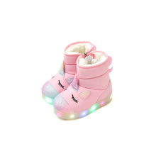 Load image into Gallery viewer, girls pink padded boots