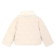 将图片加载到图库查看器,girls ivory quilted jacket