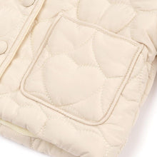 将图片加载到图库查看器,girls ivory quilted jacket