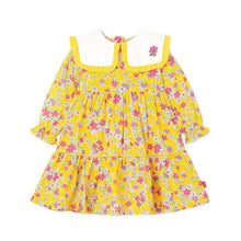 将图片加载到图库查看器,girls yellow flower dress