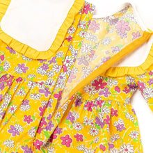 将图片加载到图库查看器,girls yellow flower dress
