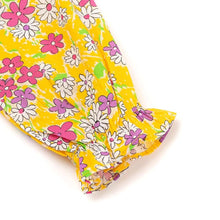 将图片加载到图库查看器,girls yellow flower dress
