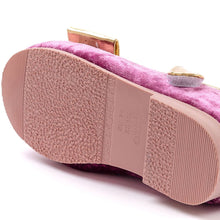 Load image into Gallery viewer, girls purple fur mary jane shoes