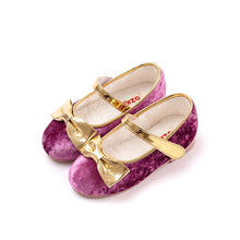 Load image into Gallery viewer, girls purple fur mary jane shoes