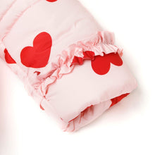 将图片加载到图库查看器,girls pink heart padded jacket