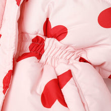 将图片加载到图库查看器,girls pink heart padded jacket