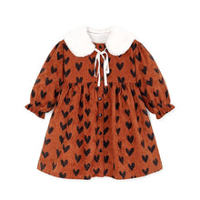 Load image into Gallery viewer, girls brown dress