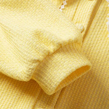 将图片加载到图库查看器,girls yellow cardigan