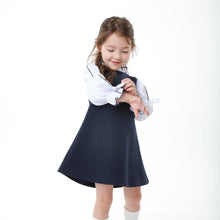 Load image into Gallery viewer, girls navy dress