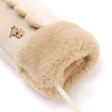 将图片加载到图库查看器,kids beige winter mittens
