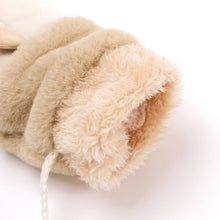 Load image into Gallery viewer, kids beige winter mittens
