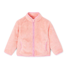 将图片加载到图库查看器,kids pink fleece jacket