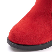 Load image into Gallery viewer, girls winter red long boots