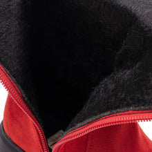 Load image into Gallery viewer, girls winter red long boots