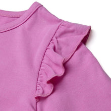 将图片加载到图库查看器,girls purple frill dress
