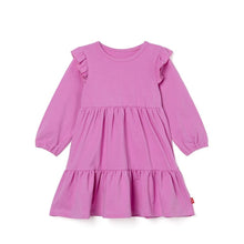将图片加载到图库查看器,girls purple frill dress