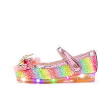 将图片加载到图库查看器,girls pink rainbow mary jane shoes