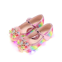 将图片加载到图库查看器,girls pink rainbow mary jane shoes