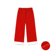 将图片加载到图库查看器,kids red santa pants