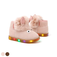 Load image into Gallery viewer, kids pink led winter boots