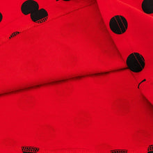 将图片加载到图库查看器,girls black dotted red dress