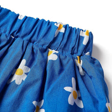 将图片加载到图库查看器,girls blue flower skirt