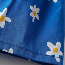 将图片加载到图库查看器,girls blue flower skirt