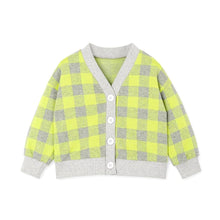 将图片加载到图库查看器,kids lime colored cardigan