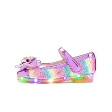 将图片加载到图库查看器,girls purple rainbow mary jane shoes