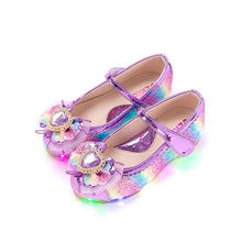 将图片加载到图库查看器,girls purple rainbow mary jane shoes